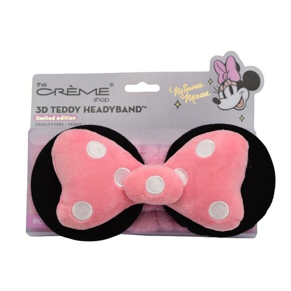 The Creme Shop Disney Minnie Mouse 3D Teddy Headyband Headband Pink - Picture 1 of 5